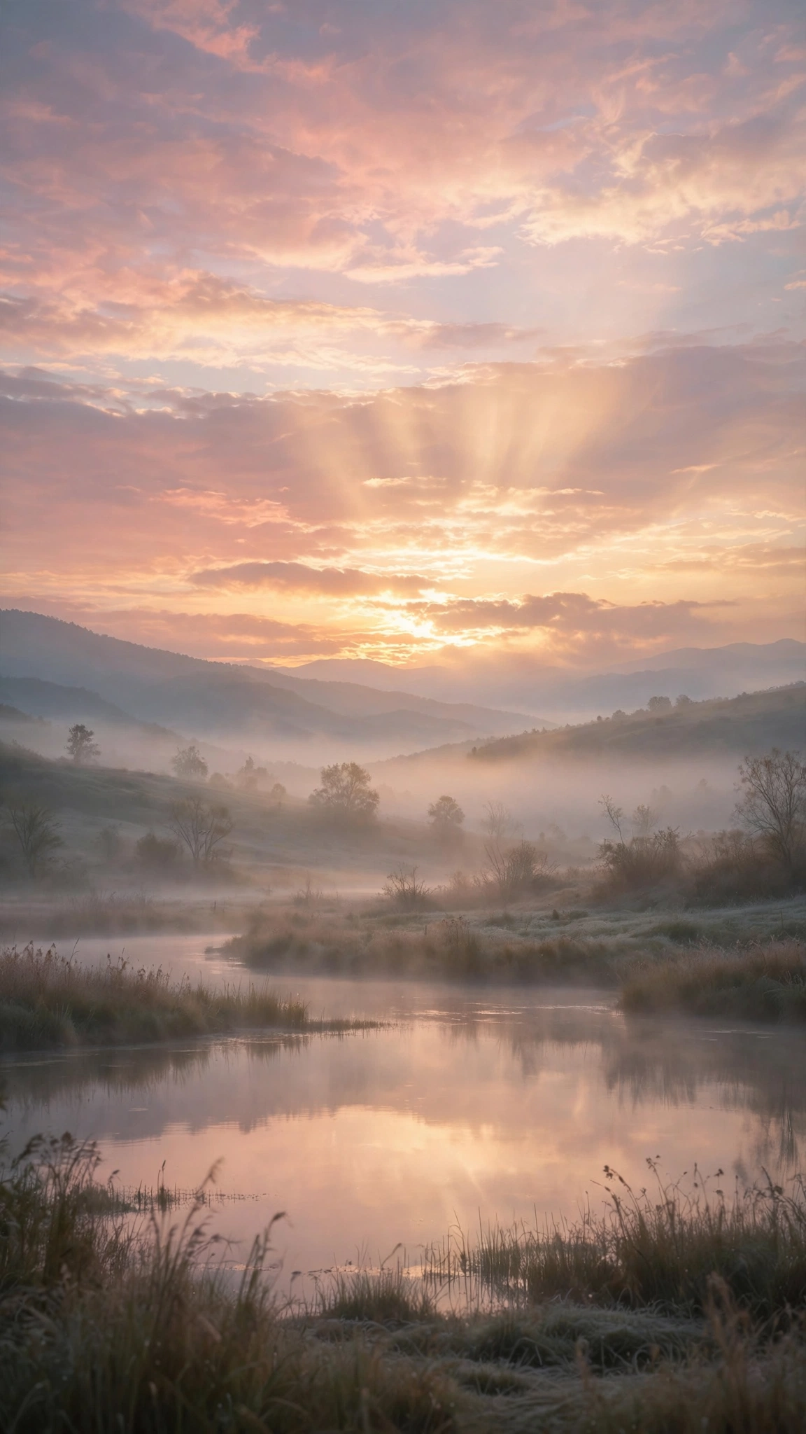 Conclusion image: A breathtaking sunrise over a calm, misty landscape